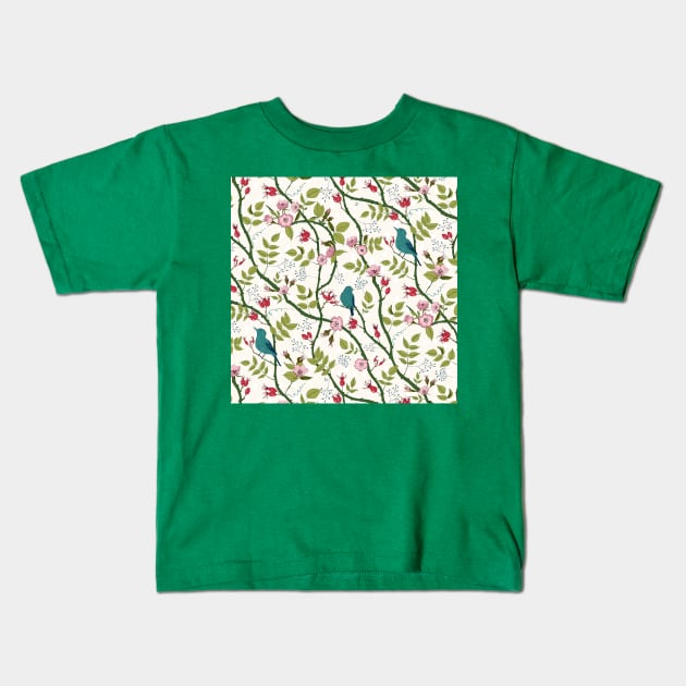 Birds Kids T-Shirt by DenesAnnaDesign